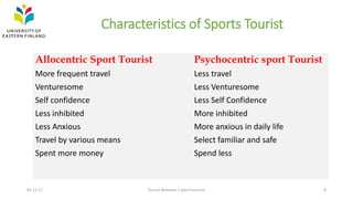 Characteristics of Sports Tourism