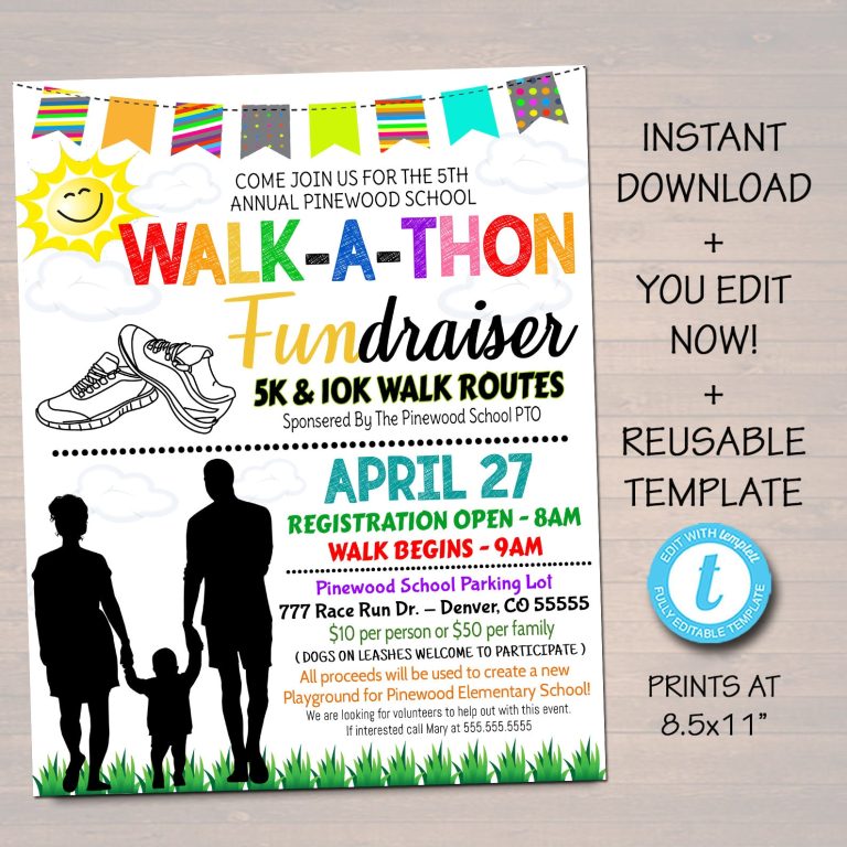Walkathon Poster Ideas  : Creative Ways to Promote Your Event